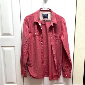 American Eagle Athletic fit Large long sleeve red